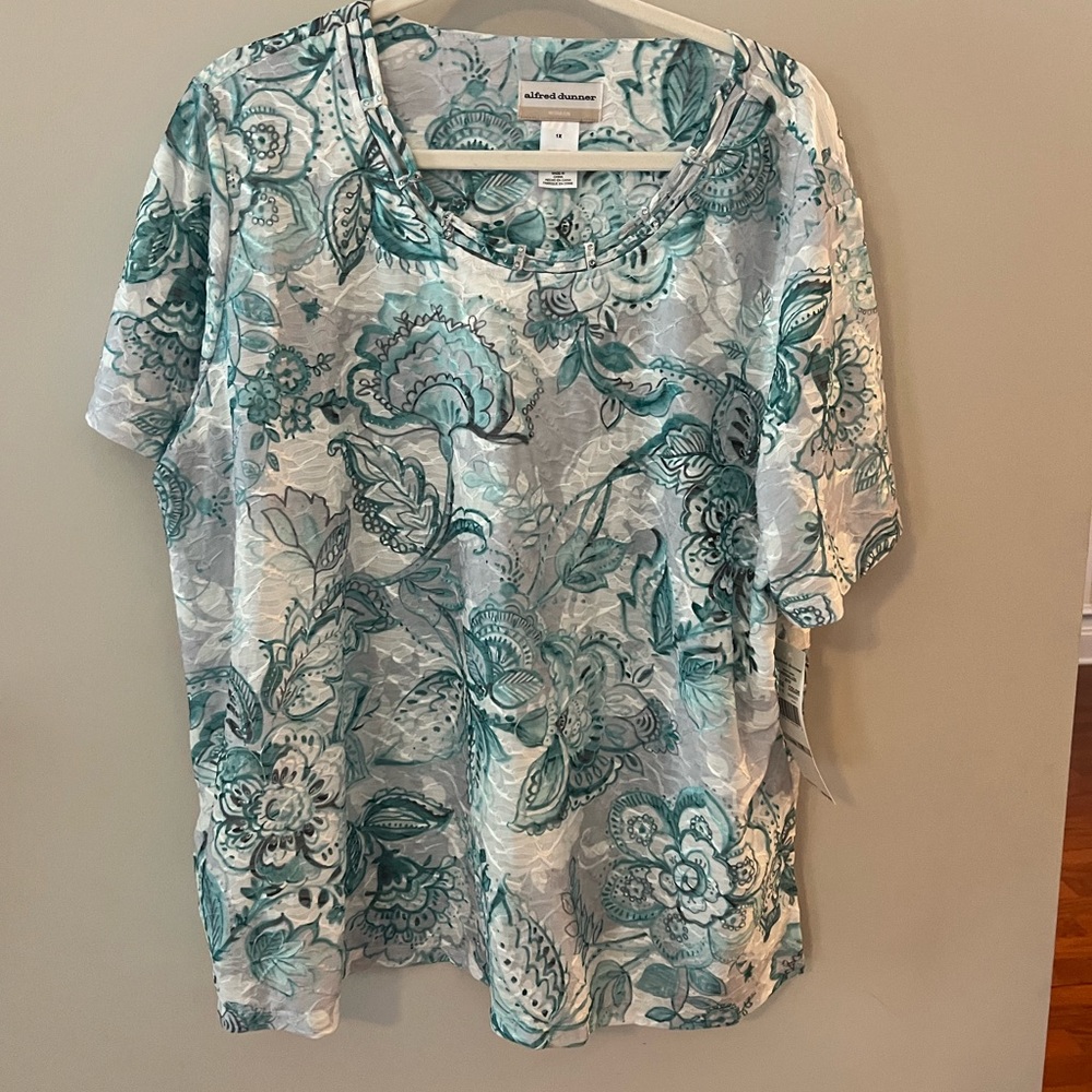 Alfred Dunner top - NEW 1X.